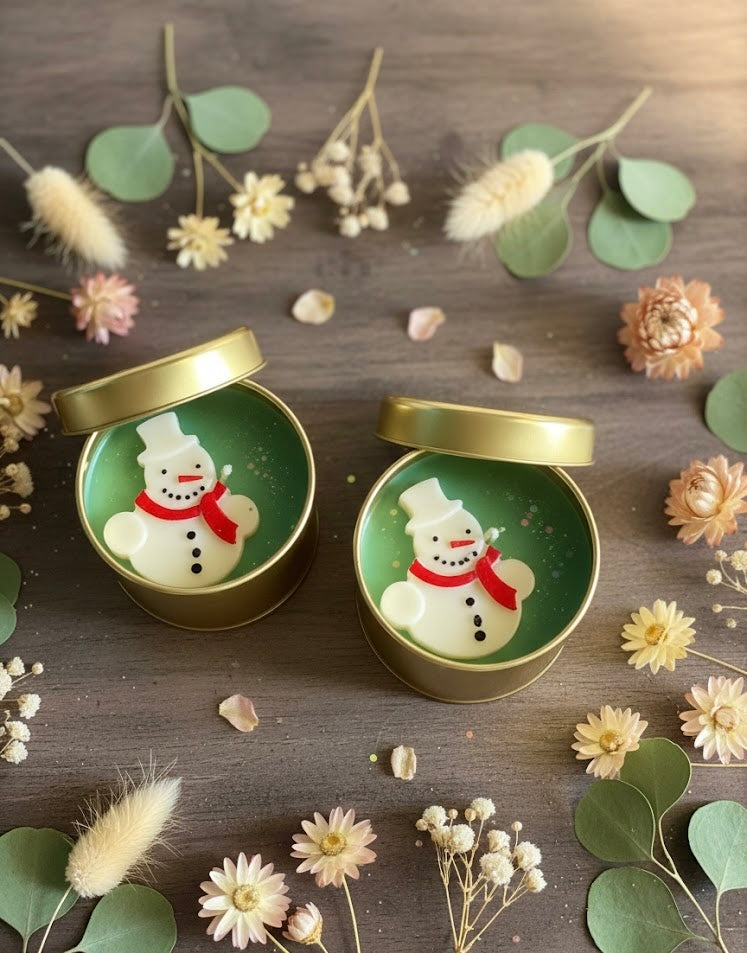 Snowman Jar Candle