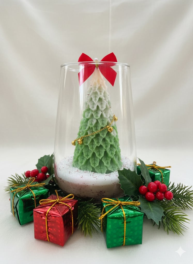 Christmas Tree Jar Candle