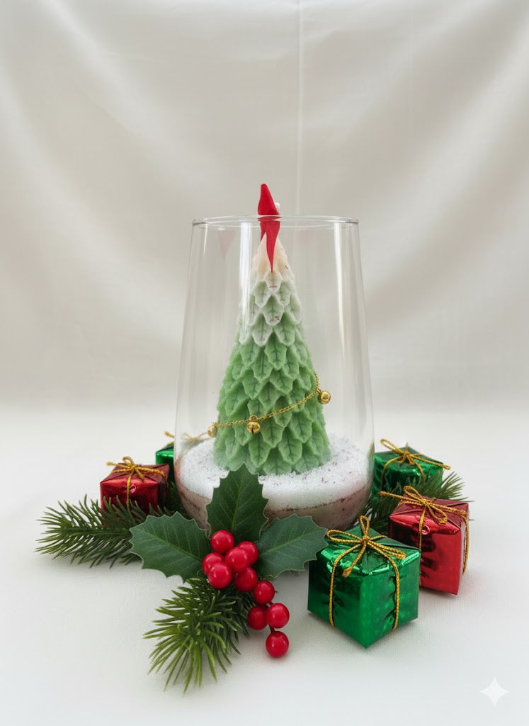 Christmas Tree Jar Candle