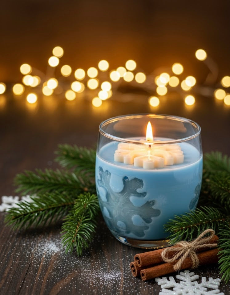 Snowflake Jar Candle