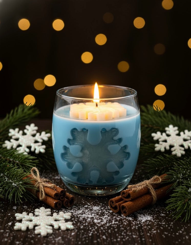 Snowflake Jar Candle